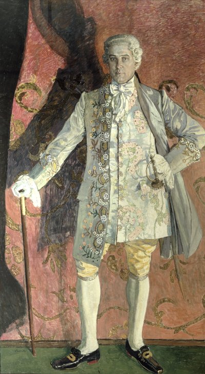 Ritratto di Dmitry Smirnov come Chevalier des Grieux nell
